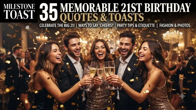 35 Fun 21st Birthday Quotes, Cheers & Milestone Wishes