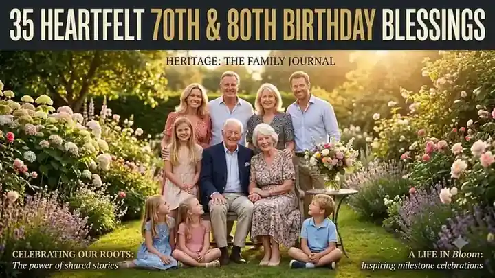 35 Heartfelt 70th & 80th Birthday Blessings & Toasts