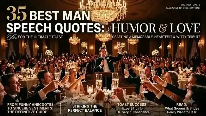 35 Best Man Speech Quotes, Toasts & Funny Wedding Lines