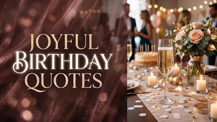 75 Joyful Birthday Quotes: Celebrating Another Year, Golden Blessings & Cheerful Toasts