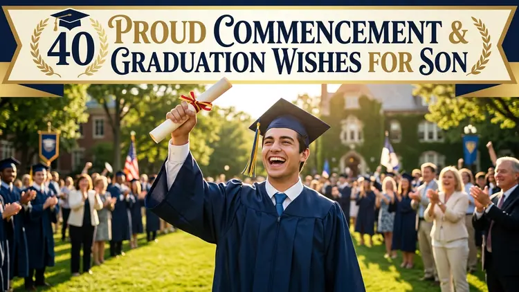 40 Proud Commencement & Graduation Wishes for Son