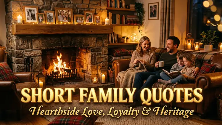 60 Inspiring Short Family Quotes on Hearthside Love, Loyalty & Heritage