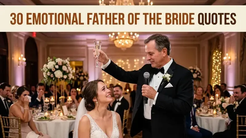 30 Father of the Bride Speech Quotes & Wedding Toasts