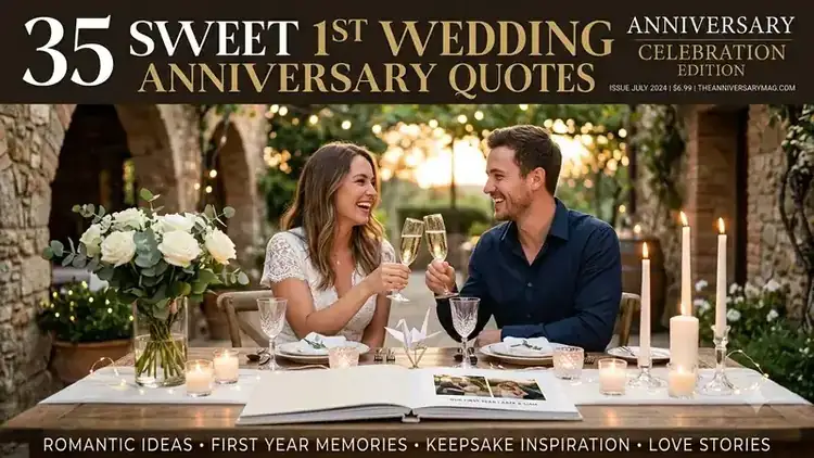 35 Sweet 1st Wedding Anniversary Quotes & Card Wishes