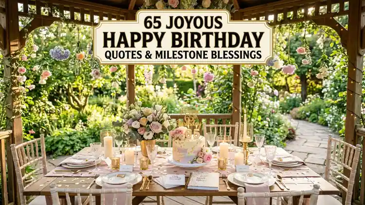 65 Joyous Happy Birthday Quotes, Blessings & Toast Ideas for Every Milestone