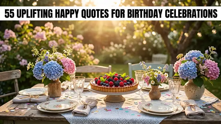 55 Uplifting Happy Quotes for Birthday Celebrations to Spark Deep Gratitude