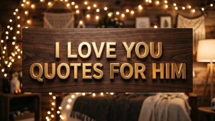 75 Sweet I Love You Quotes for Him: Deep Affection & Romantic Devotion