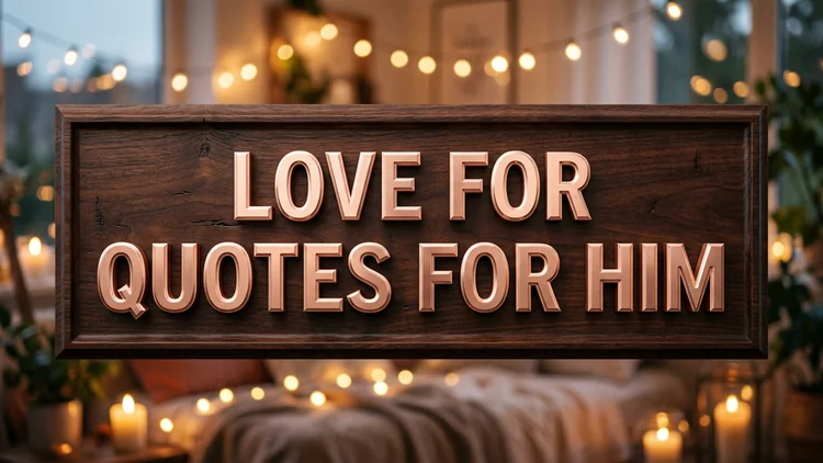 70 Sweet Love for Quotes for Him: Expressing Tenderness, Admiration & Commitment
