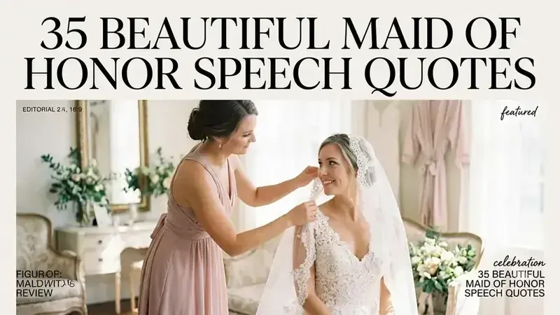 30 Maid of Honor Speech Quotes, Toasts & Sweet Words