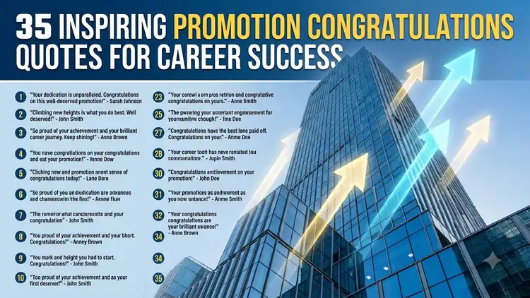 35 Job Promotion Congratulations Quotes & Career Wishes