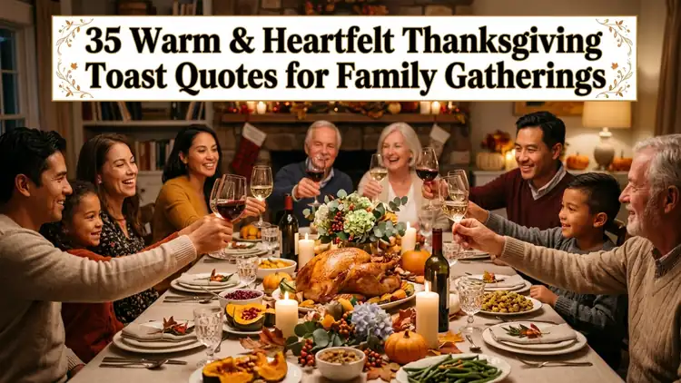 35 Warm Thanksgiving Toast Quotes & Dinner Speeches